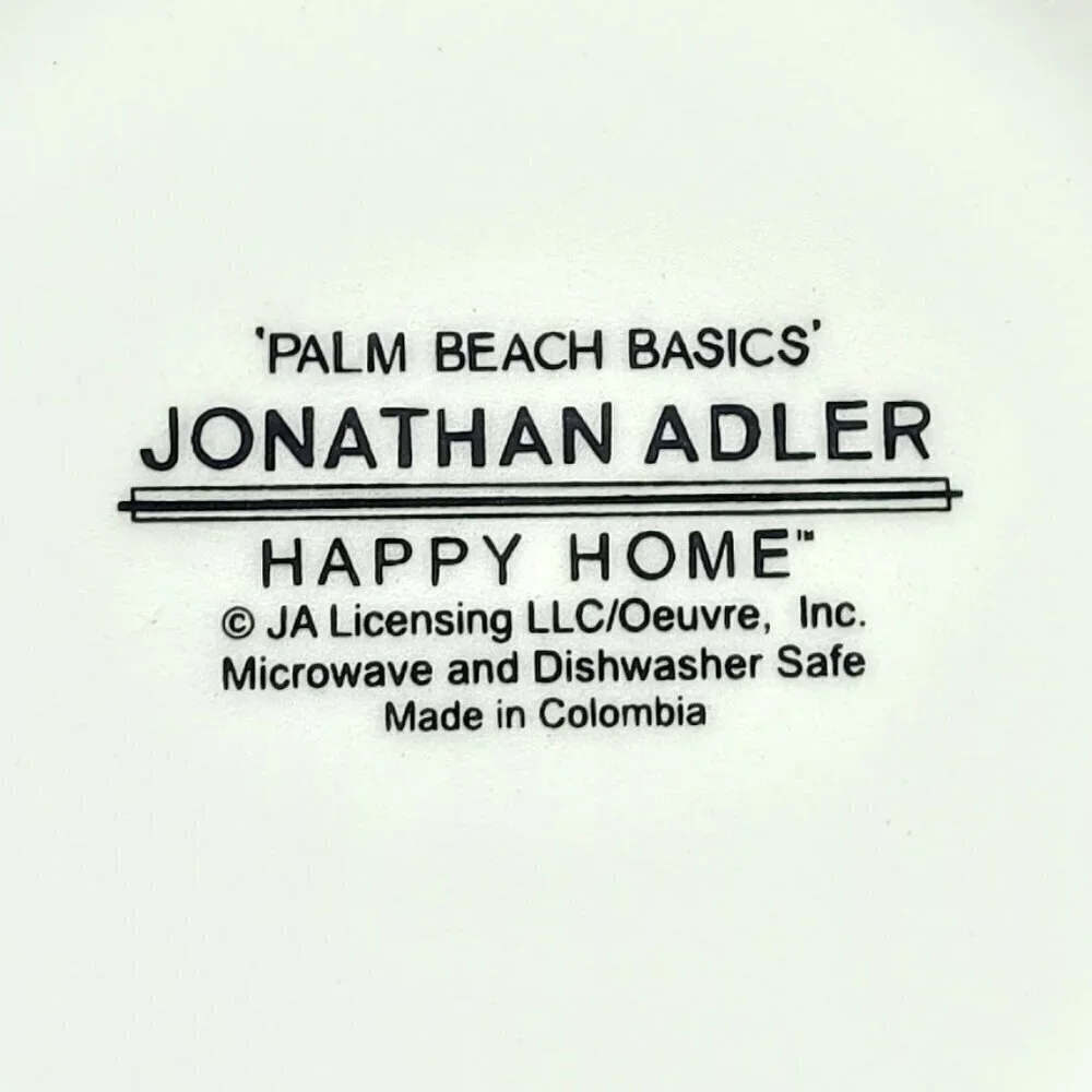 Jonathan Adler Happy Home Palm Beach Basics Ceramic Mug